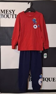 Converse Set Top Pants Kids Boys 4T Godzilla Print Set with Front Pocket - Picture 1 of 12