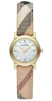 Nuevo reloj para mujer Burberry BU9226 Haymarket Check 26 mm acero inoxidable Foto 1 de 3
