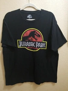 Men's Jurassic Park Distressed T-Rex Logo T-Shirt XL - Picture 1 of 4