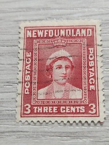 Canada Newfoundland Scott # 246 3 Cents Stamp Royal Family 1938 Used - Picture 1 of 2
