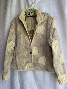 Khangura Jacket Size XXL - Cream Floral Reversible - Picture 1 of 12