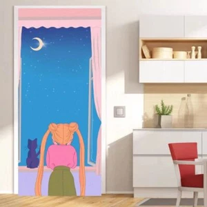 Sailor moon Anime Türaufkleber Wandaufkleber Wandsticker Wall Door Stickers PVC - Picture 1 of 1