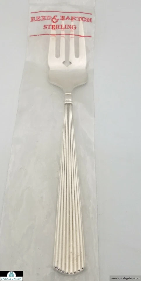 Вилка для салата из чистого серебра Reed & Barton Ashmont 6,75 дюйма *совершенно новая* - Изображение 1 из 1