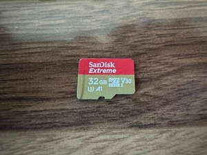 Carte mémoire microSDHC SanDisk Extreme 32 Go Micro SD V30 - SDSQXAF-032G-GN6MA - Photo 1 sur 1