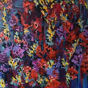 "As If" HighlyTextured Original Acrylic Painting, 36x36  - Picture 1 of 4