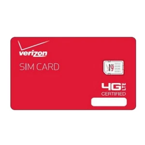 Verizon Wireless Nano 4G LTE Certified NFC 4FF SIM Card - Lot Of Ten(10) Card - Picture 1 of 2