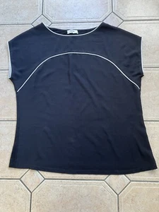 MATALAN Ladies Sleeveless Black And White Blouse.(UK Size 14). - Picture 1 of 5