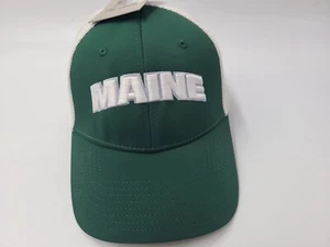 University of Maine Black Bears The Game Mesh Snapback Hat Cap NCAA Green White - Picture 1 of 15