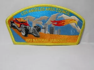 LOS ANGELES AREA COUNCIL YELLOW BORDER 2013 NATIONAL JAMBOREE PATCH - Picture 1 of 1