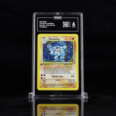 machamp 8/102 1st edition tag 6 psa - Image 1 of 2