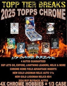 SAN DIEGO PADRES 2025 TOPPS CHROME BASEBALL 4X HOBBY BOX 1/3 CASE BREAK 4465 - Bild 1 von 14