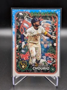 2024 Topps Holiday Jackson Chourio #H119 Rookie RC Tampa Bay Rays - Bild 1 von 2