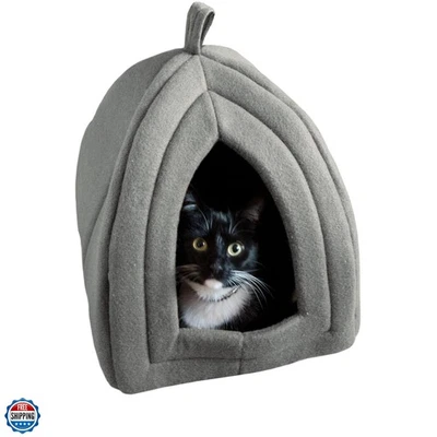 Casa para gatos - Cama interna com almofada de espuma removível - Tenda para animais de estimação para filhotes, ra... - Imagem 1 de 4