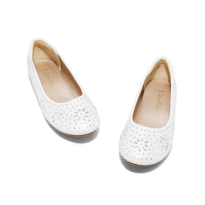 Kids Girls Slip-On Dress Shoes Children Party Dress Dance Shoes Flat Shoes - Image 1 of 4