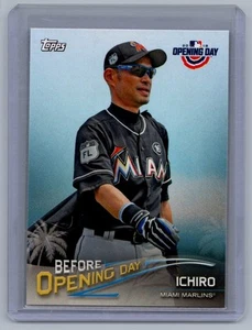 Tarjeta insertada Ichiro Suzuki 2018 Topps Opening Day #BOD-I antes del día inaugural - Imagen 1 de 2