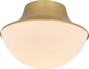Modern Matte Black Semi Flush Mount Ceiling Light Fixture Metal Round Bowl Shape - Picture 1 of 6