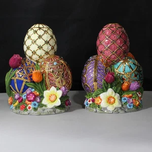 2000s Christopher Rad Ko Easter Faberge Egg Candle Holder - Picture 1 of 5