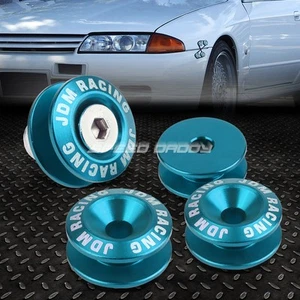 L-BLUE ALUMINUM QUICK RELEASE FASTENER/WASHER FOR BUMPER/FENDER/TRUNK/HATCH/LIP - Picture 1 of 5