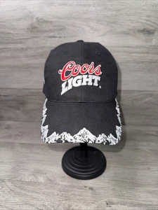 Gorra de béisbol Coors Light Racing NASCAR Dodge Snapback negra Y2K retro - Imagen 1 de 7