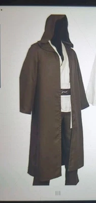 Men's Jedi/Knight Tunic Costume ,Hooded Robe  Full Set (Medium )  - Image 1 of 4
