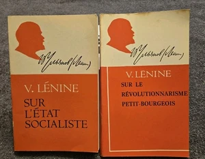 (2)  V. LENINE  Sur Letat Socialisye/  Sur  Le Revolutionnarisme Petit Bourgeois - Picture 1 of 6