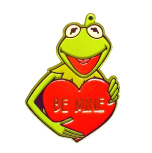 Hallmark CORTADOR DE GALLETAS San Valentín Vintage KERMIT La Rana BE MINE AÑOS 80 DURO - Imagen 1 de 3