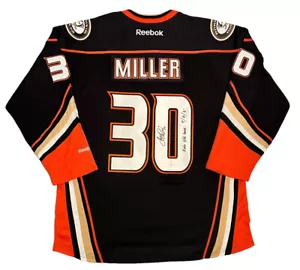 Ryan Miller Anaheim Ducks Autographed Signed Jersey Reebok Final Game BAS COA - Picture 1 of 5