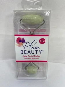 Plum Beauty Jade Dual-Sided Facial Roller Reduce Wrinkle Puffiness Eye - Picture 1 of 3