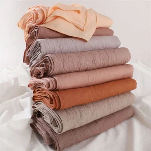 Muslim Women Solid Color Crinkle Scarf Hijab Long Headscarf Wrap Shawl 180*90cm - Picture 1 of 61