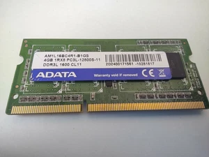 4GB Adata AM1L16BC4R1-B1GS PC3L-12800S DDR3L SO-DIMM RAM Memory