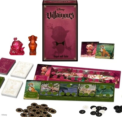 Disney Villainous Sugar and Spite Family Strategy Board & Card Game Free Ship US - Image 1 of 4