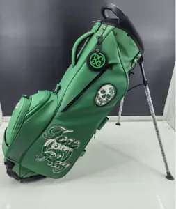 G FORE Caddy Bag Green PU leather 3.5kg With Hood cover from japan - Picture 1 of 10