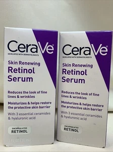 CeraVe Skin Renewing Retinol Serum Anti Aging Retinal 30ml Pack Of 2 (30ml X 2) - Picture 1 of 9