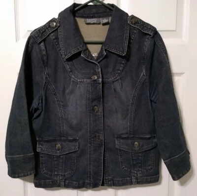 Motto Womens Denim Button Jacket Size Medium, Pockets - Image 1 of 4