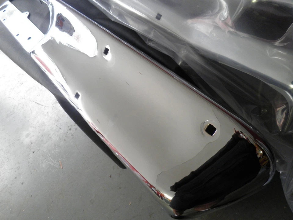 ZA ZB ZC ZD REAR BUMPER SUIT FAIRLANE 500 ORIGINAL RE-CHROMED READ ADD $1200 - image 1 of 1