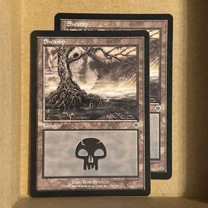 MTG ~ 2x ~ Swamp 339 ~ IN Invasion ~ #339/350 Basic Land ~ English ~ LP - Picture 1 of 13
