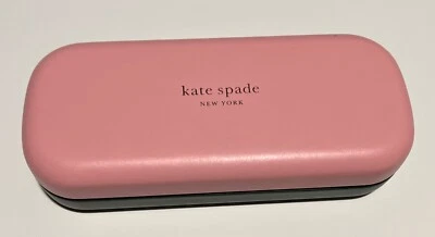 NUEVO KATE SPADE PEQUEÑO DURO ROSA VERDE ESTUCHE ANTEOJOS TELA Foto 1 de 2