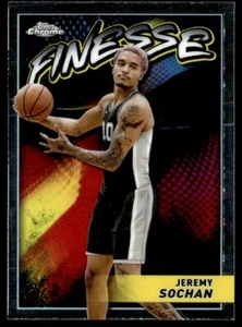2023-24 Topps Chrome Finesse Jeremy Sochan #F-20 R6220J-1 - Picture 1 of 2