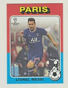 2021-22 Topps UEFA Champions League FÚTBOL 1975 RETRO #75-14 LIONEL MESSI - Imagen 1 de 2