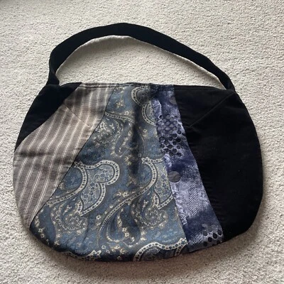Vintage Koos of Course Velvet Patchwork Hobo Handbag, Pre-owned. No Flaws - Image 1 of 4