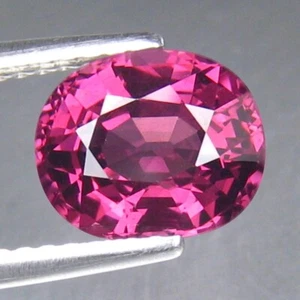 2.48 CT 8X6MM AMAZING GEM! RICH PURPLE PURPLE RHODOLITE NATURAL GARNET GEMSTONES - Picture 1 of 3