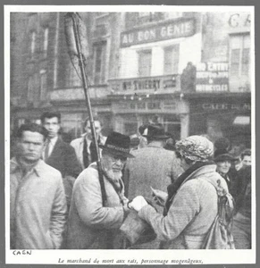 1946 -- CAEN LE MARCHAND DE MORT AUX RATS . 3Z036 - Foto 1 di 1