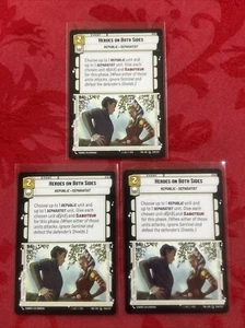 3x Star Wars: Unlimited - Heroes On Both Sides 249/257 - ToR x3 - Picture 1 of 6