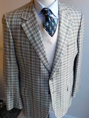 Abrigo deportivo de tweed gris a cuadros talla 42T OXXFORD CLOTHES de colección 1987 Foto 1 de 4