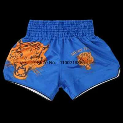 Pantalones Cortos Muay Thai Pantalones Cortos de Boxeo Agarre Entrenamiento Jaula Lucha Kickboxing Pantalones Cortos Foto 1 de 4