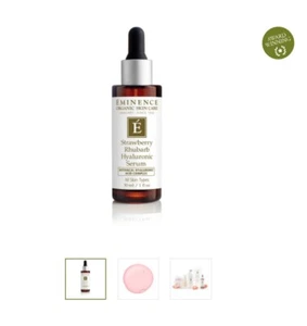 Eminence Organic Skin Care Strawberry Rhubarb Hyaluronic Serum 1 oz Hydrate Skin - Picture 1 of 1