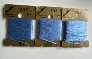 3x Glissen Gloss Madeira Silk Or Crystal floss Embroidery Vintage West Germany - Picture 1 of 11