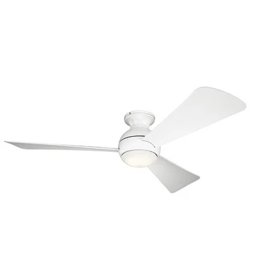 Kichler 330152MWH Sola 54" LED Ceiling Fan in Matte White - Image 1 of 2
