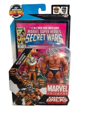 Marvel Universe 3.75 Secret Wars Bulldozer & The Thing Comic Pack sellado con cómic Foto 1 de 4
