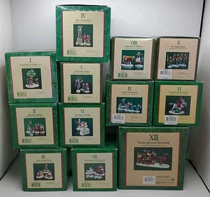 Vintage Abt. 56 Heritage Village Collection 12 Days of Christmas Komplettsatz - Bild 1 von 16